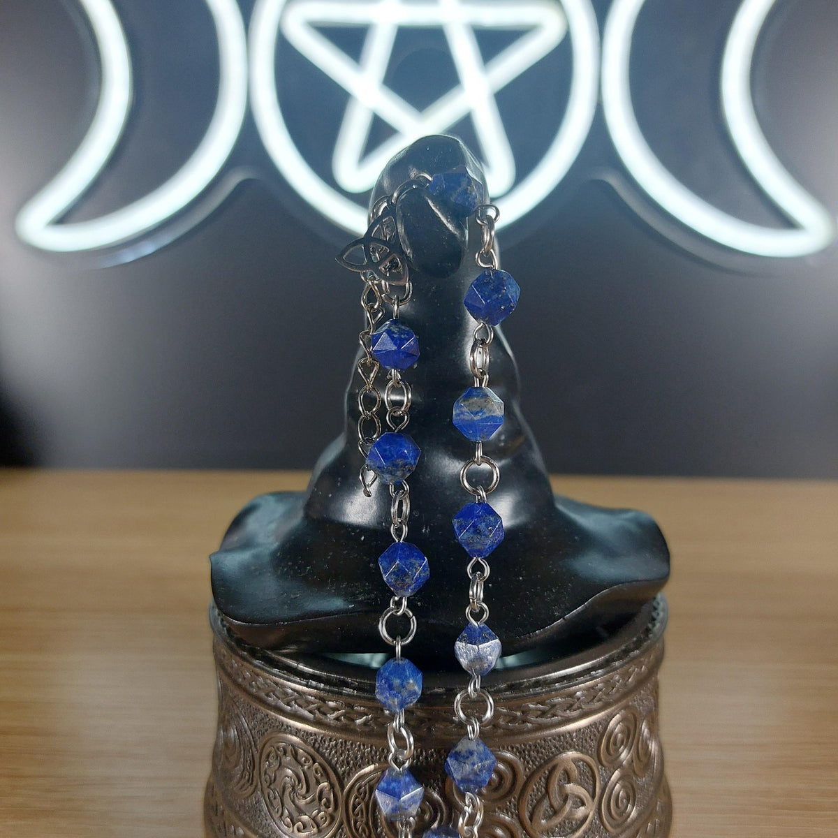 Lapis Lazuli Faceted Crystal Bracelet 1118 MARKETS &amp; EVENTS
