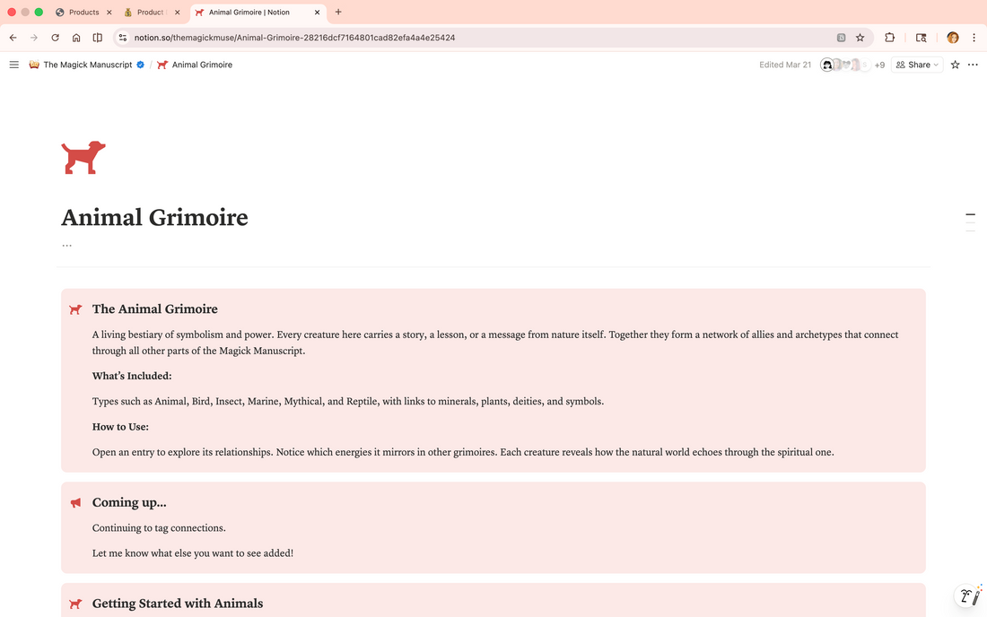 Animal Grimoire - Lifetime Access
