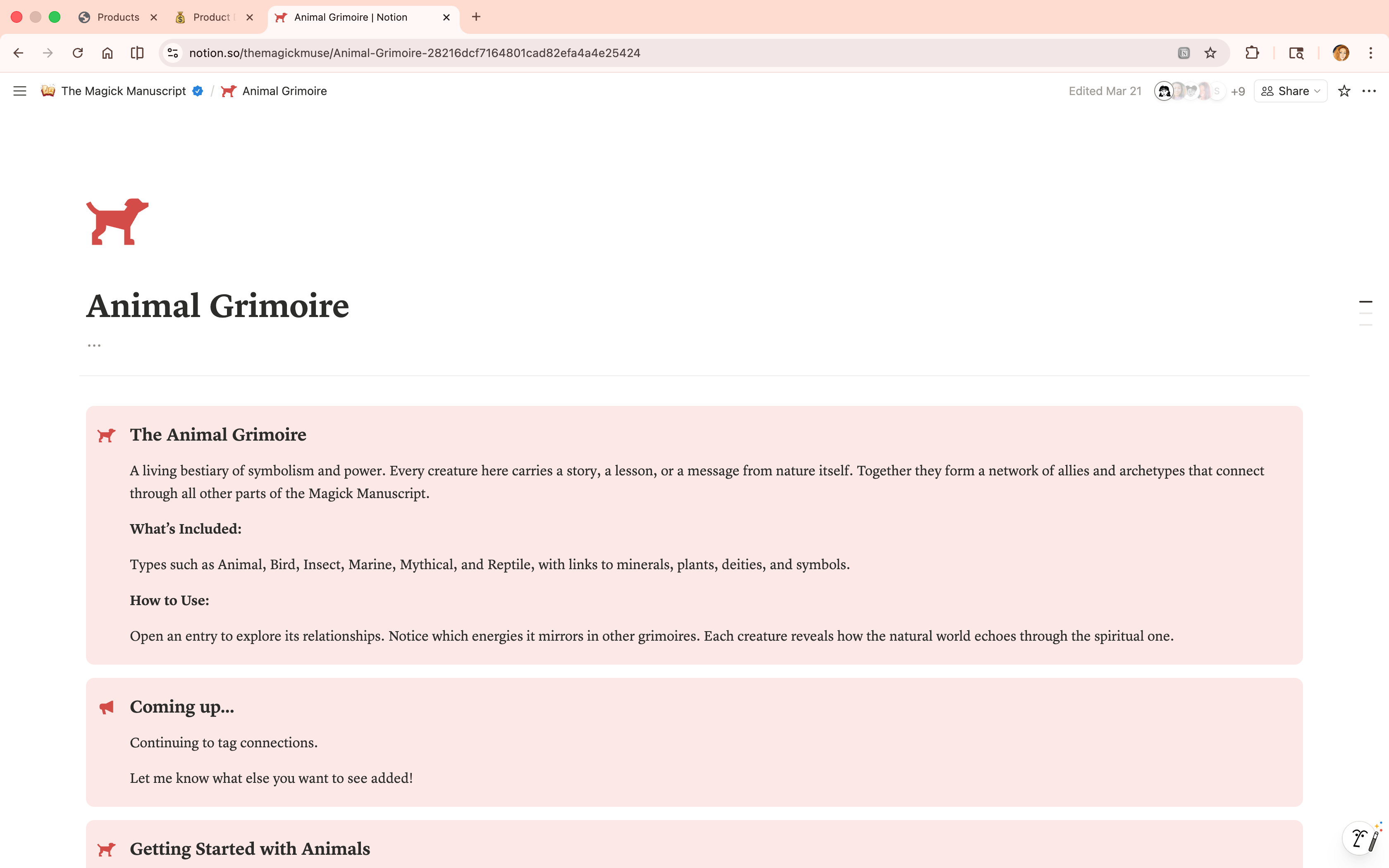 Animal Grimoire - Lifetime Access