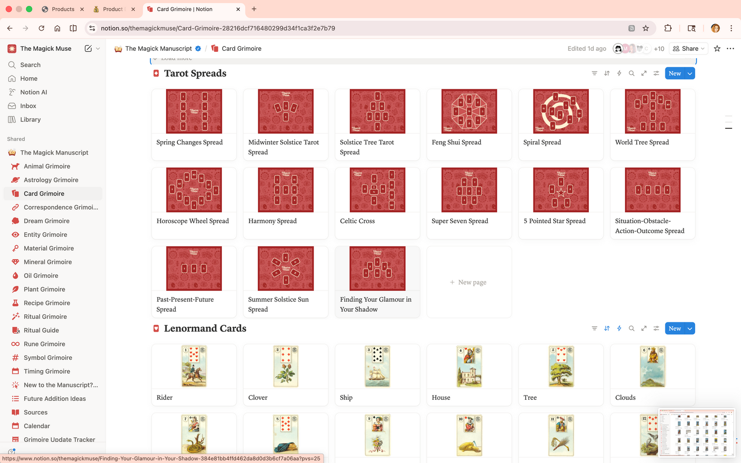 Tarot, Lenormand, &amp; Playing Card Grimoire - Lifetime Access