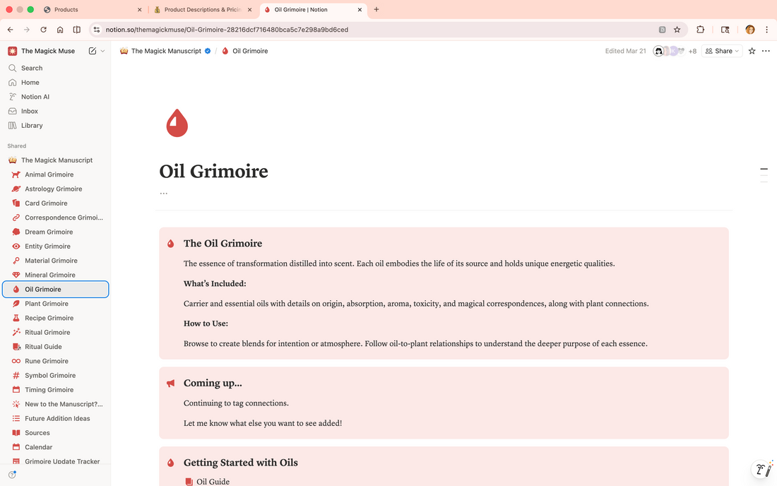 Oils Grimoire - Lifetime Access