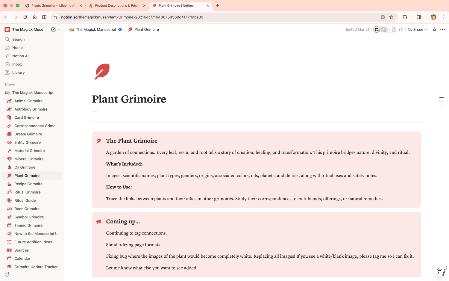 Plants Grimoire - Lifetime Access