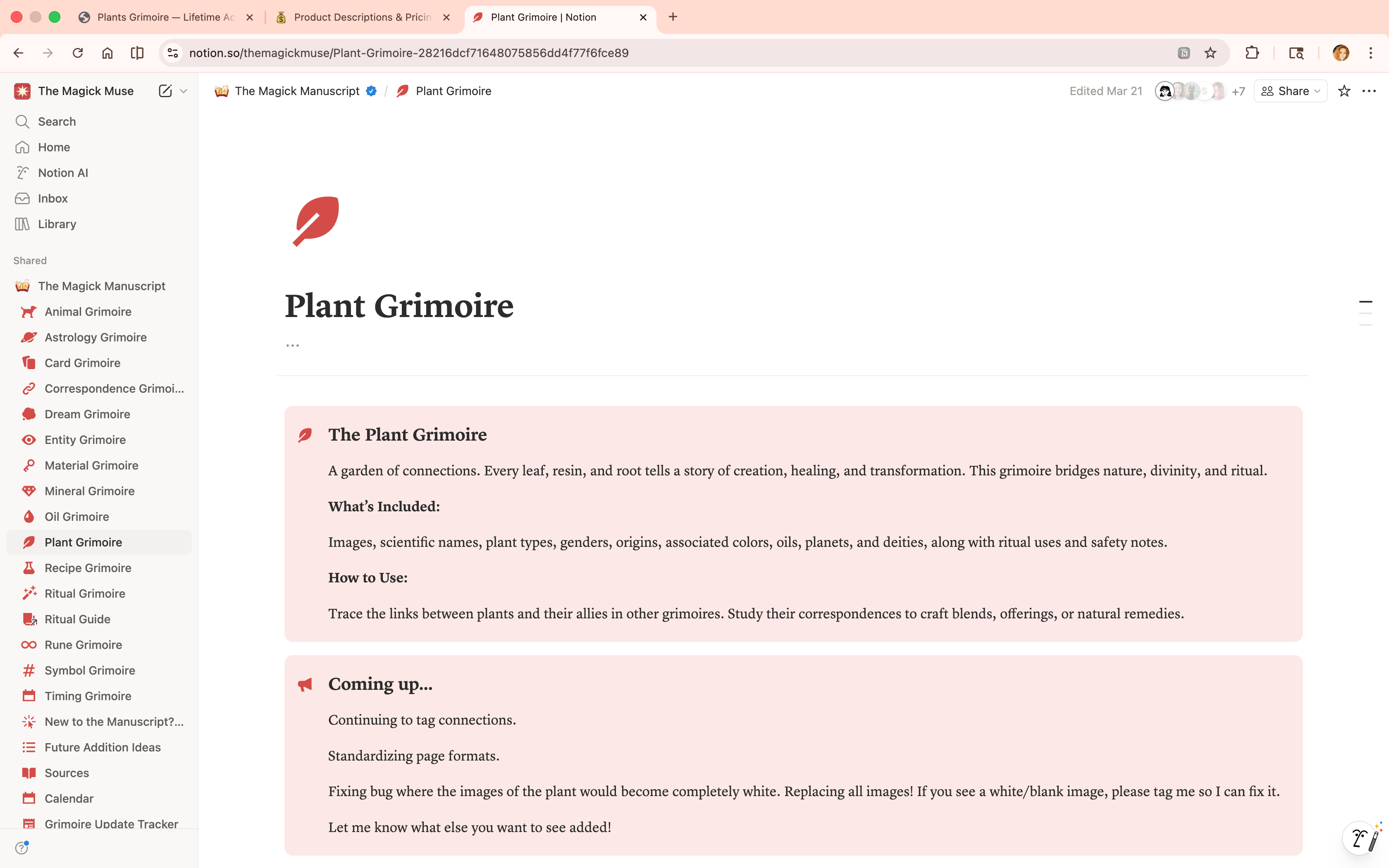 Plants Grimoire - Lifetime Access