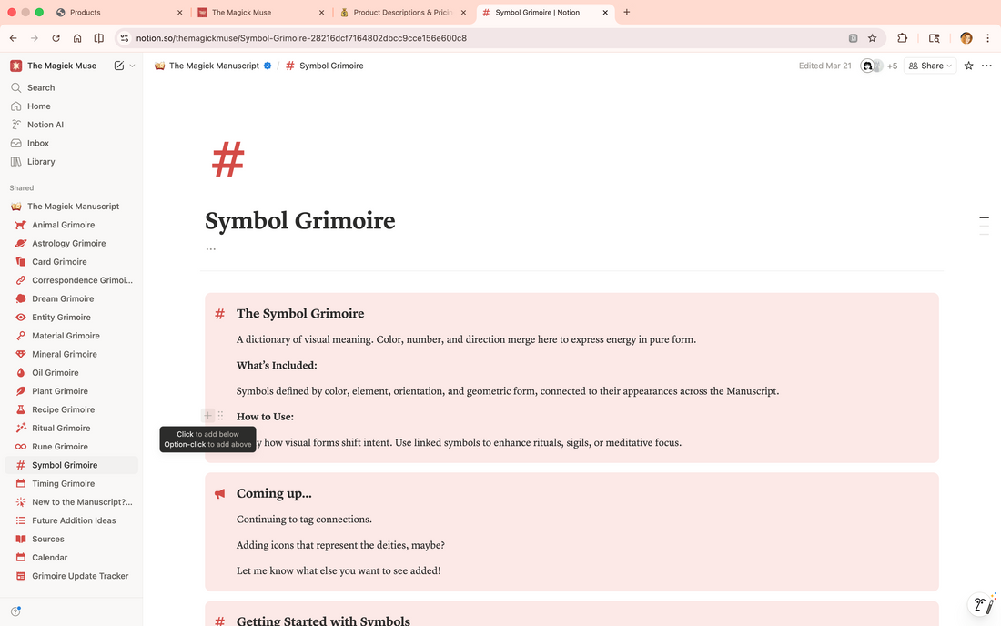Symbols Grimoire - Lifetime Access