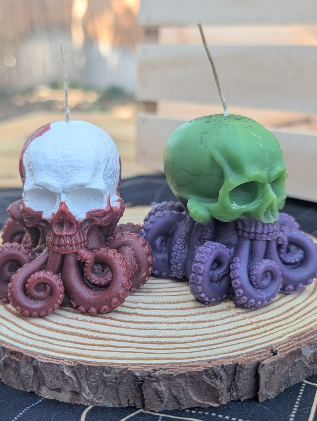 Skull Octo Candle
