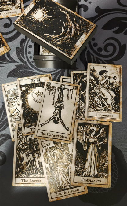 3D Printed Tarot Card Set – Major Arcana 22 Cards with Box