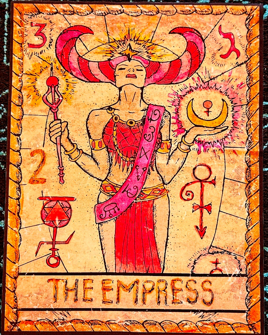 🜃 Velvet Tarot Tapestry — 11x17 inches
