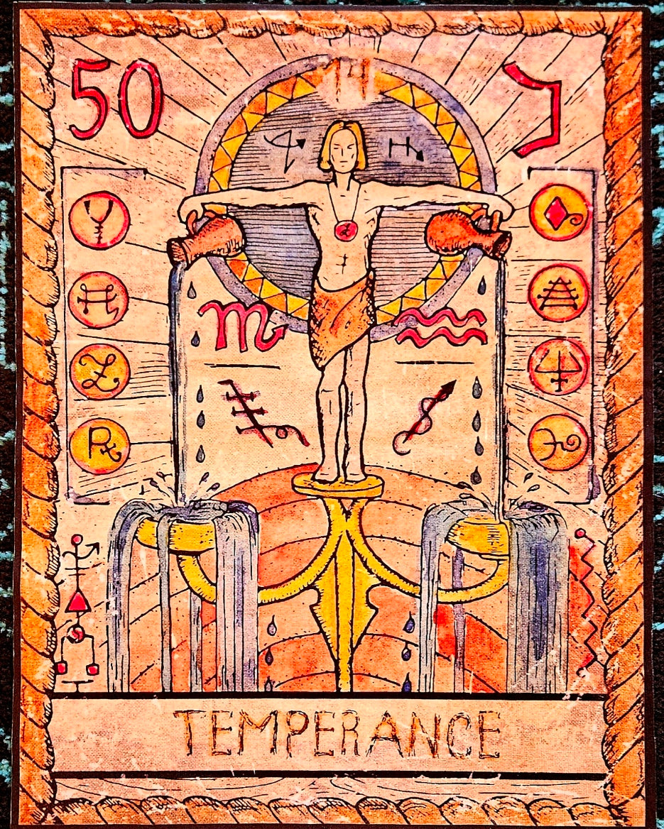 🜃 Velvet Tarot Tapestry — 11x17 inches