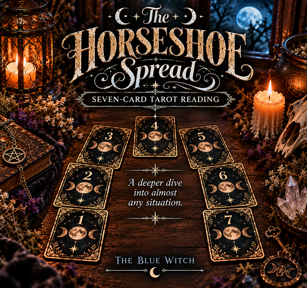 Tarot Reading- Traditional Horseshoe Spread- &amp; Card Pull