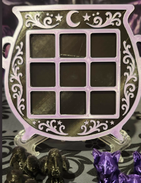 Tic Tac Cauldron  - Ravens vs. Cats Witchy Game