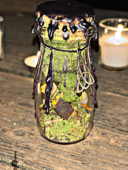 Samhain witch jars