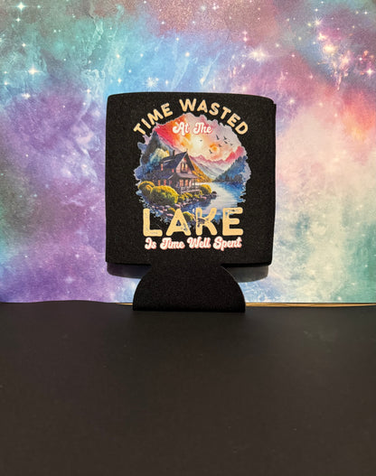 Koozie - Black with Heat Transfer Design