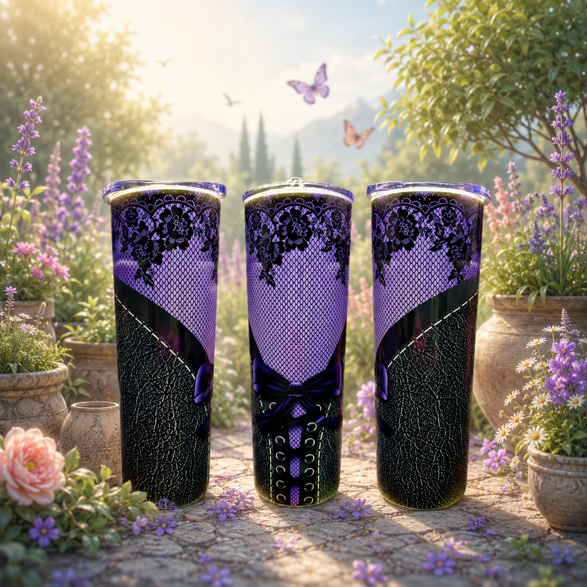Tumbler ~ Purple Lace