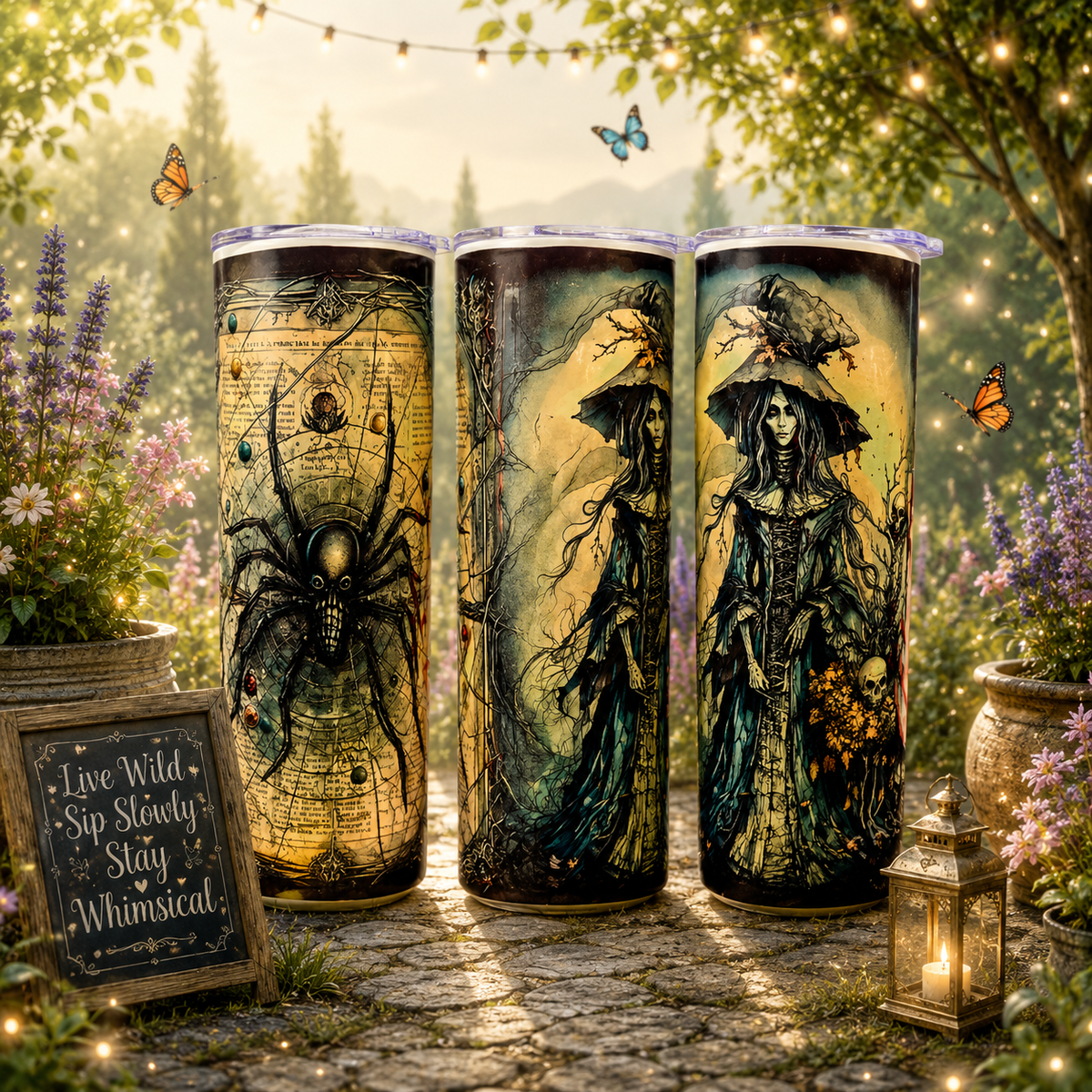 Tumbler ~ Witch &amp; Spider
