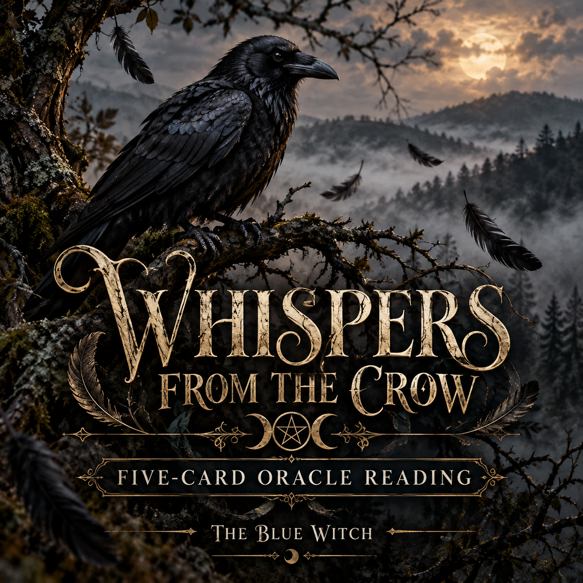 Whispers From The Crow- 5 Card Oracle Reading