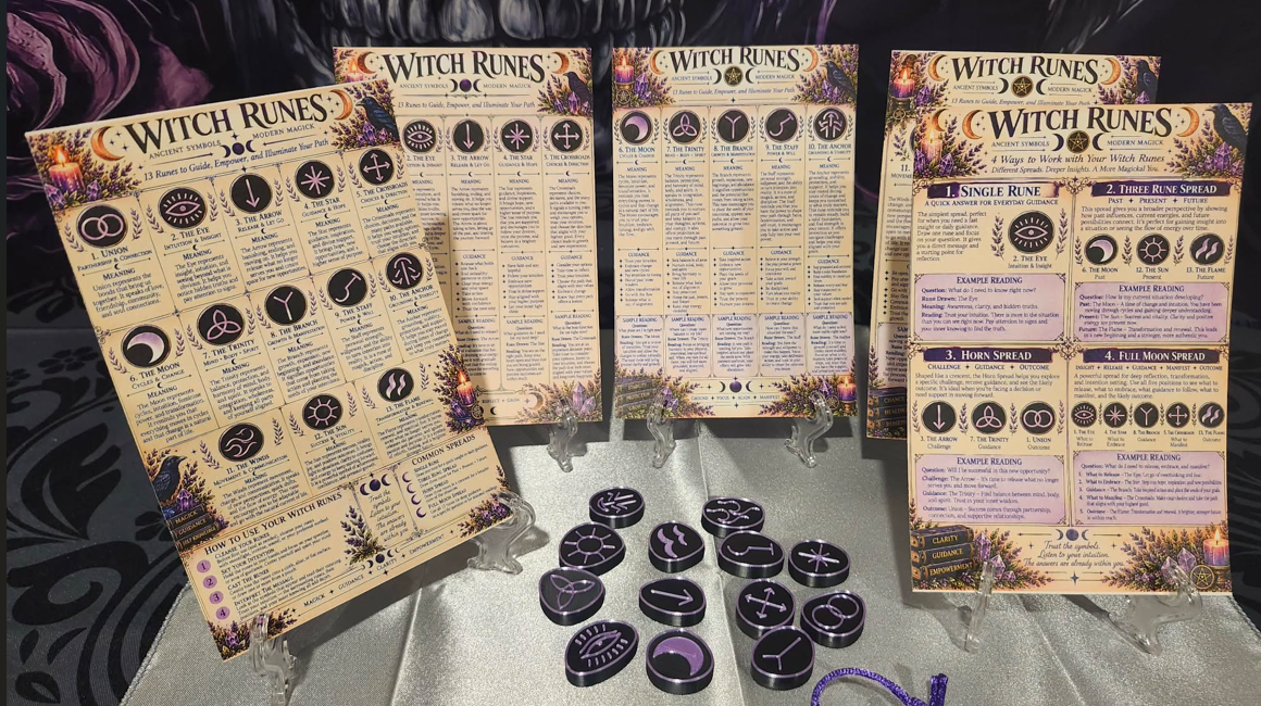 Witch Runes — 13-Piece Divination &amp; Guidance Set